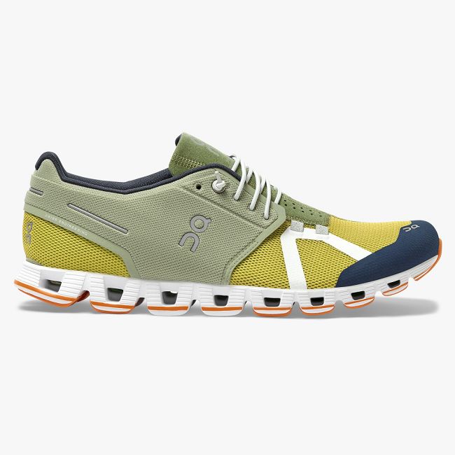 ON Cloud 70 | 30 Mens - Men's Road Running Shoes NZ-35472 Leaf/Mustard